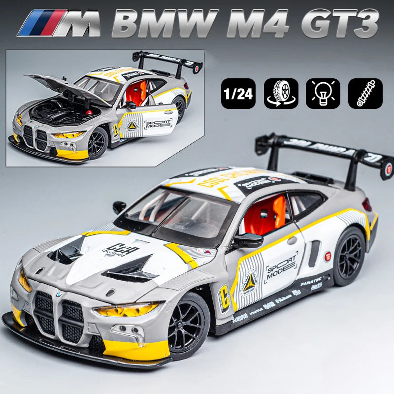 1:24 Scale BMW M4 M6 GT3 Red Bull Alloy Die-cast Model Car