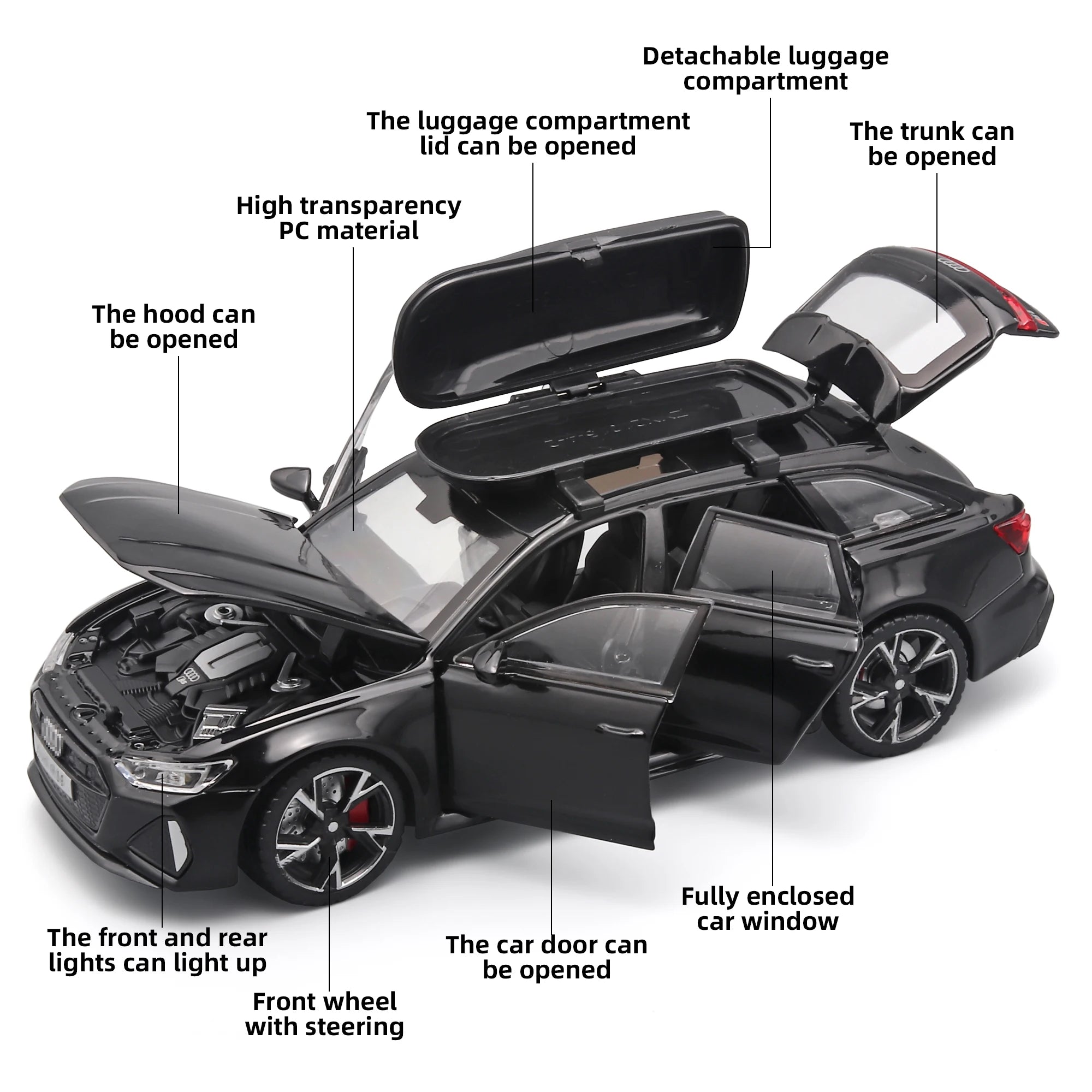 1/32 Scale Audi RS6 Die-cast Model Car