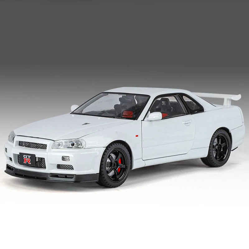 1:18 Scale Nissan Skyline Ares GT-R R34 Die-cast Model Car