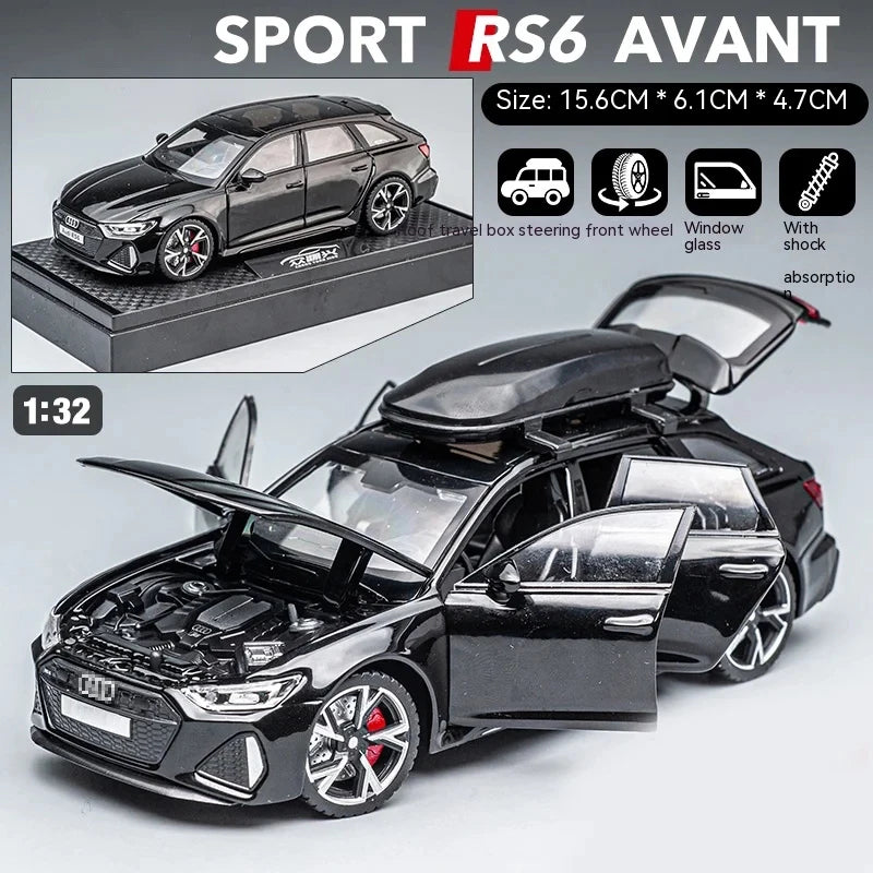 1/32 Scale Audi RS6 Die-cast Model Car