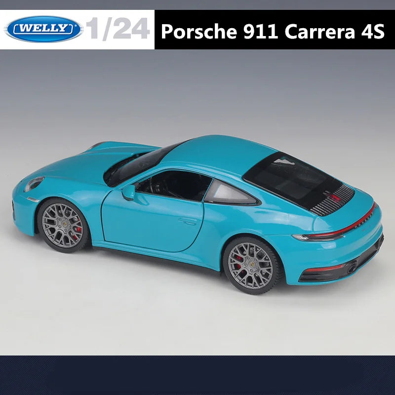 1:24 Scale Porsche 911 Carrera 4S Alloy Die-cast Model Car