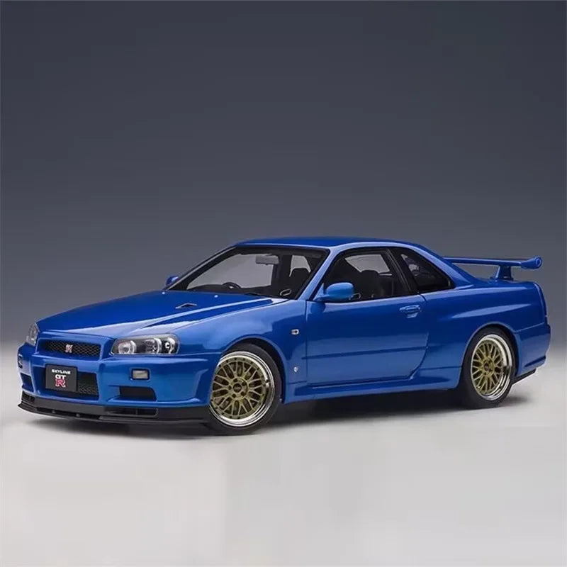 1:18 Scale Nissan Skyline Ares GT-R R34 Die-cast Model Car