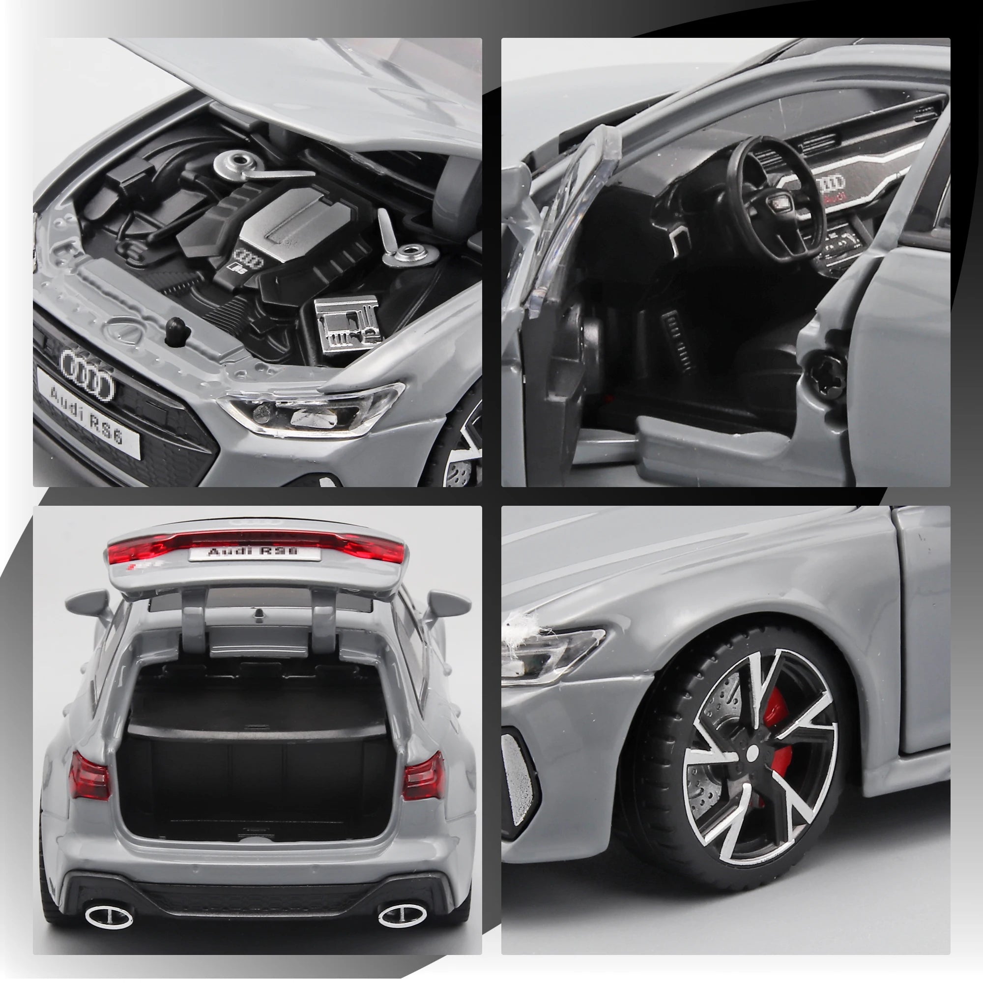 1/32 Scale Audi RS6 Die-cast Model Car
