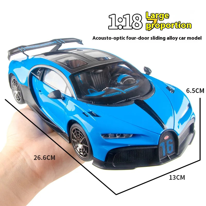 1:18 Scale Bugatti Chiron Alloy Die-cast Model Car