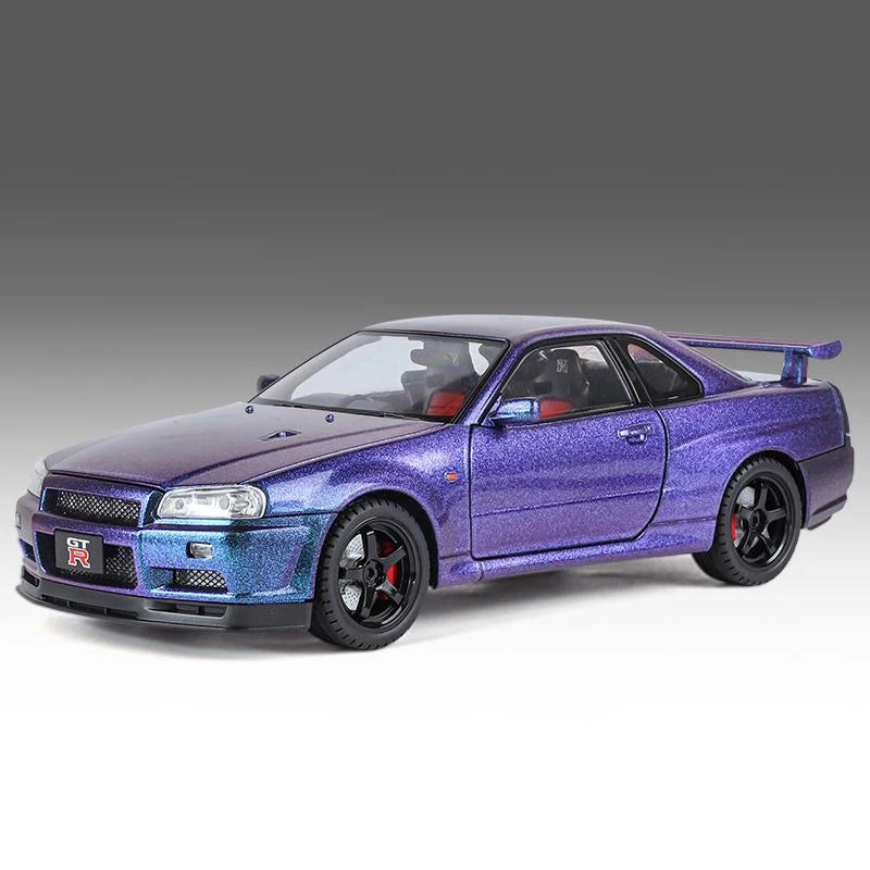 1:18 Scale Nissan Skyline Ares GT-R R34 Die-cast Model Car