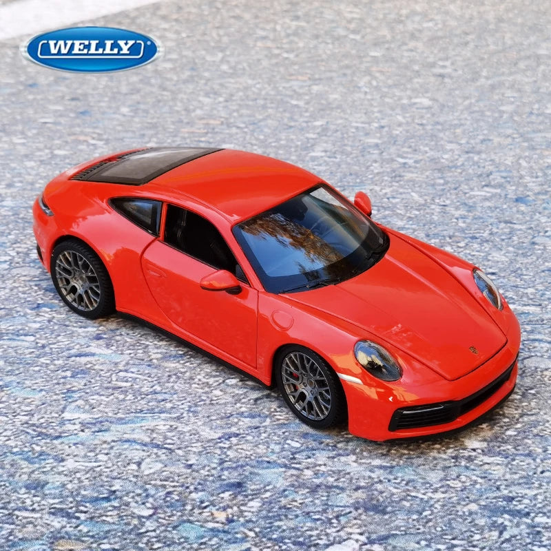 1:24 Scale Porsche 911 Carrera 4S Alloy Die-cast Model Car
