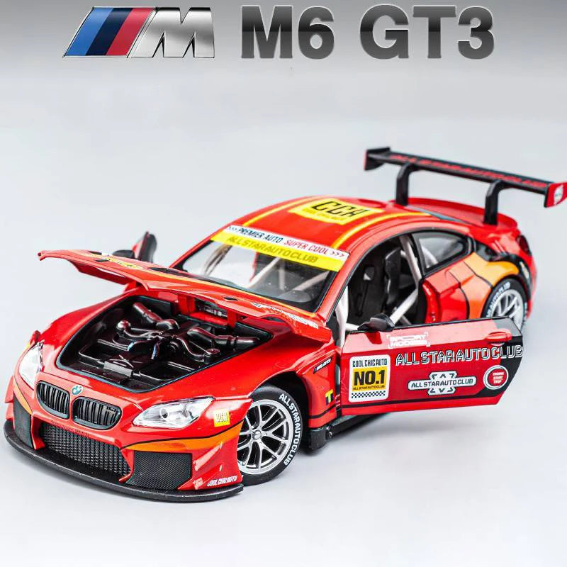 1:24 Scale BMW M4 M6 GT3 Red Bull Alloy Die-cast Model Car