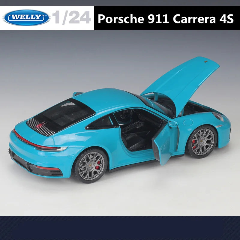 1:24 Scale Porsche 911 Carrera 4S Alloy Die-cast Model Car