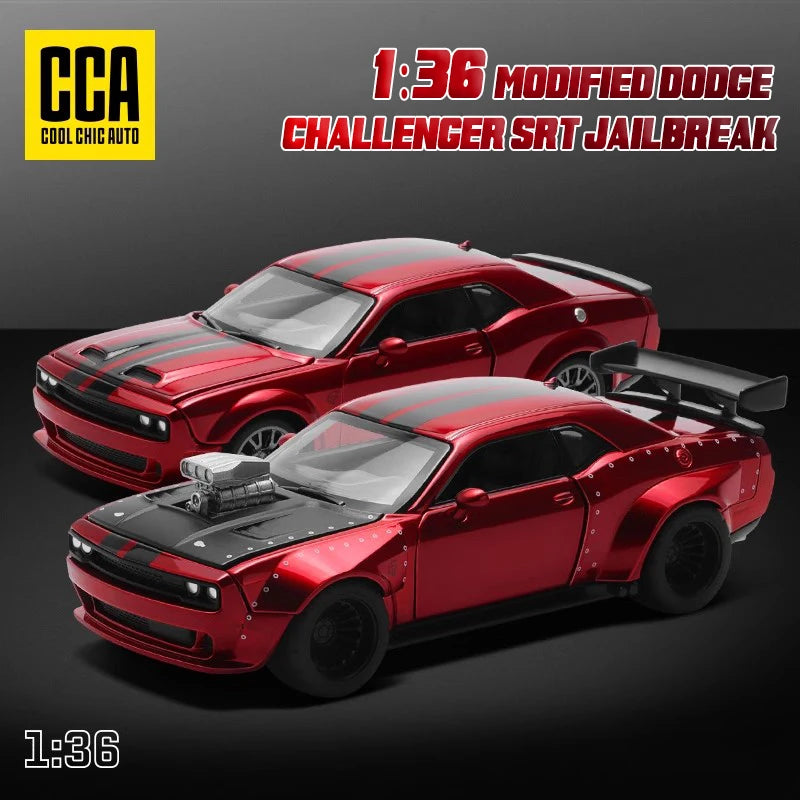 1/36 Scale Challenger SRT Hellcat Customisable Die-cast Model Car